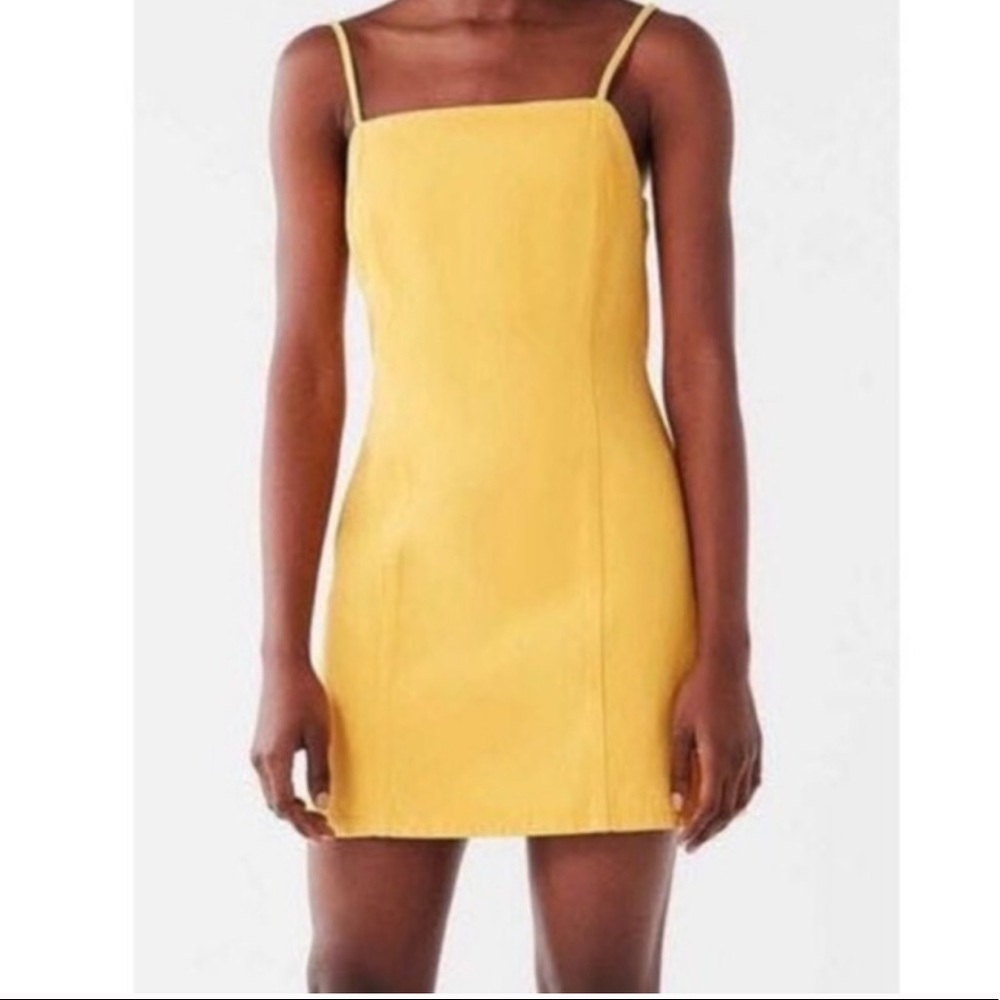 UO BDG Yellow denim dress
